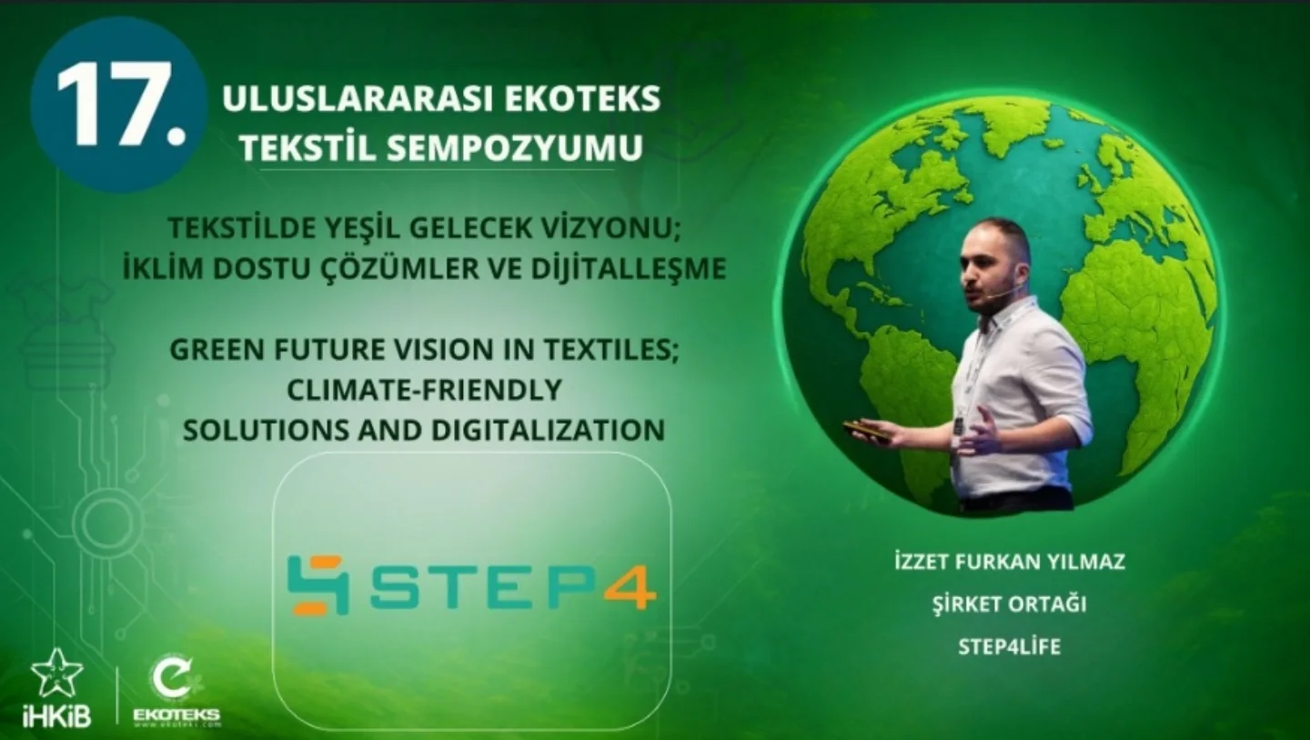 STEP4 17. Uluslararası Ekoteks Tekstil Sempozyumu'nda 'Tekstilde Yeşil Gelecek Vizyonu; İklim Dostu Çözümler ve Dijitalleşme' temasıyla konuşma yapılması için davet edildi